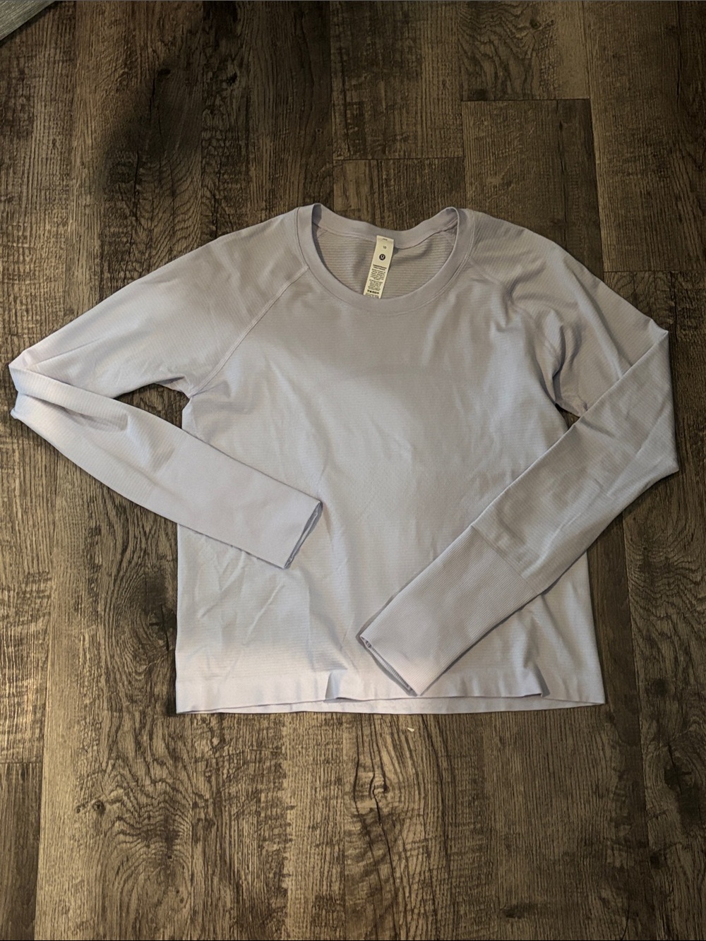 Lululemon Swiftly Tech Long Sleeve - Waist Length - Light Purple - Size 10